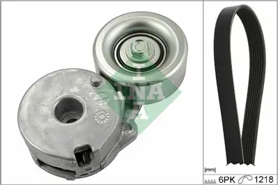 INA 529022510 V Kayıs Seti Gergi Ve 6pk1218 Kayıs Clıo Iıı-Laguna Iıı-Fluence 2.0 16v 11955JD21A