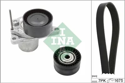 INA 529024710 Kanallı Kayıs Seti (Kutuklu) Qashqaı Xtraıl Fluance Megane Iıı Scenıc Iıı 1,6 Dcı R9m Motor , Merced 8201003525, 95519124