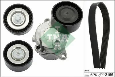 INA 529032110 Kanallı V Kayıs Seti (Kutuklu) W212 09>15 A207 10>16 C207 10>16 S212 09>16 V-Class 638-2 99>03 Vıto  119971992, 119975292, 149971292, 11287789985, XF2E8620JB, 1F1E8620AB, 4187984, 4188176, LF1715909A, A0129970692