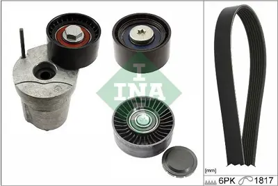 INA 529036810 V Kayıs Gergi Seti Bmw E81 E87 E90 N47 11287800562