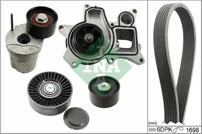 INA 529036930 V Kayıs Gergi+kayıs +kasnak (Kutuklu) Bmw N47 E81 E82 E87 E88 E90 E92 E93 11282365922