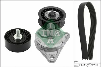 INA 529 0385 10 Alternator Gergi Rulmanı Seti  Focus 1.8 16v 2.0 16v (98 04) YS4E19A216BB