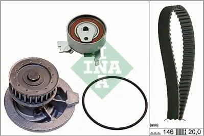 INA 530014730 Triger Seti + Devirdaim 18sv 20ne C20ne Vectra A 1992>>astra F 9158003, 92063918
