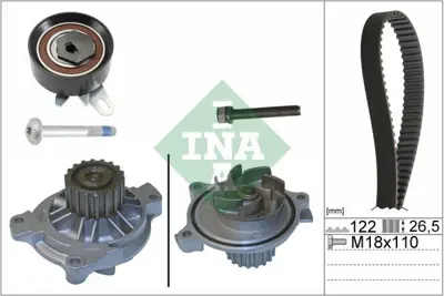 INA 530017531 Triger Seti (Devirdaim+Triger Seti) Volvo 850 (854) 2.5 Tdı 9596 S70 (874) 2.5 Tdı 9700 S80 I (184) 2.5 Tdı 9700 V70 I (875, 876) 2.5 Tdi Awd 9600 V70 Iı (285) 2.5 Tdı 9907 94641016