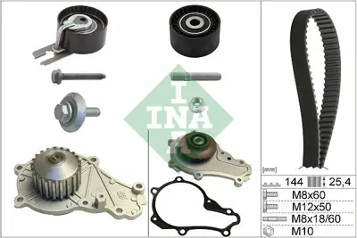 INA 530 0239 30 Triger Seti+devirdaim Su Pompasi P206 P207 P307 C1 C2 C3 (I Ii Ii) C3 Pluriel Xsara Ii Dv4td (1 4 Hdi 8v Fiesta 1 4tdci) (144dis¸ Kayis) Mazda 2 1.4 Mzr-Cd 08>15 ME2S6Q8B596AAK