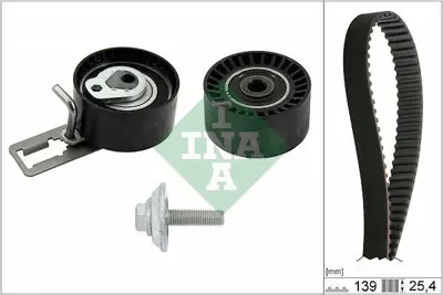 INA 530 0610 10 Triger Eksantrik Gergi Seti 206 + T3e 208 207 Ds3 C3 Iıı Dv4c Ford Fıesta 1.4tdcı Euro5 Motor 139 Dı 9801376380, CV6Q6B217AA