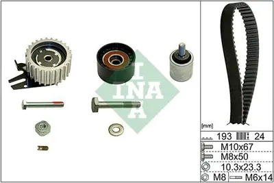 INA 530 0619 10 Triger Seti Insıgnıa A A20dtc A20dte A20dth Y20dth 93181966, 95524043