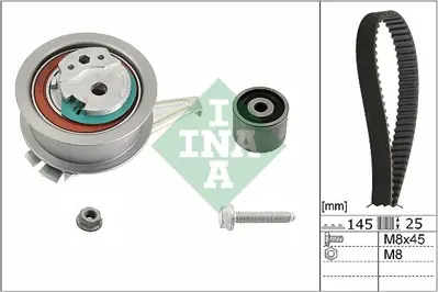 INA 530 0665 10 Eksantrik Gergi Kiti Polo-Fabıa 14 Ibıza Iv 15 A1 14 Cusa-Cusb-Cyza-Cyzb 04B198119