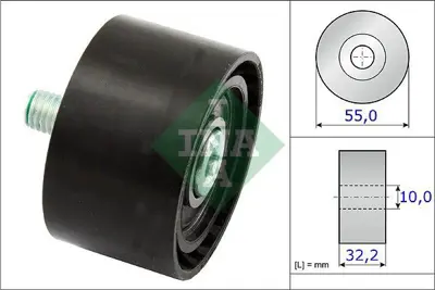 INA 532 0659 10 V Kayıs Gergi Rulmanı 11287582766, 11288620023, 7582766, 8620023