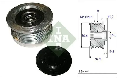 INA 535 0110 10 Alternatör Kasnağı 3732227501