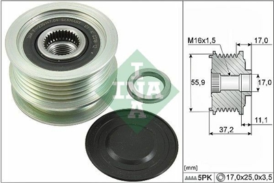 INA 535 0116 10 Alternator Gergi Rulmanı Clıo Kangoo Megane 1,5dcı 02 8200113636