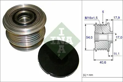 INA 535 0121 10 Alternatör Kasnağı 6G9N10300JD