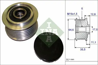 INA 535 0201 10 Alternator Rulmanı A6 05>11 A6 Allroad Quattro 07>11 287015400101, 6H903017B