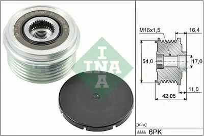 INA 535 0285 10 Alternator Rulmani Land Rover Discovery Sport Range Evoque EJ3210300AD, LR077394, EJ3210300AC, LR77394, LR047579, LR047576, LR04576, LR031026, LR028116, BJ3210300AC