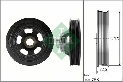 INA 544 0144 10 Krank Kasnağı 271  203-204-211 A2710300003