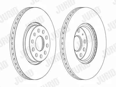 JURID 562387JC1 Fren Diski Vw Golfv,Passat 05- Ön  312x25 13267284, 1K0615301, 1K0615301A, 1K0615301AA, 1K0615301AAkit, 1K0615301AJ, 1K0615301D, 1K0698151, 1K0698151C, 1K0698151E