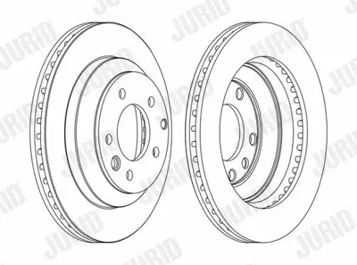 JURID 562393JC-1 Fren Diski Vw Touareg- Q7 Arka   330x28  Tek 7L8615601C