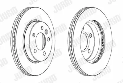 JURID 562722JC1 Fren Diski Vw Amarok 2.0 Tdi  Ön   302x26 (Tek) 2H0615301A, 2H0615301D, 92228903