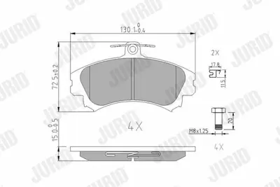 JURID 571940J Fren Balatası Smart Ön Forfour A4544200920