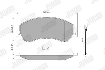 JURID 573275J Fren Balatası Vw Amarok Ön 2H0698151A