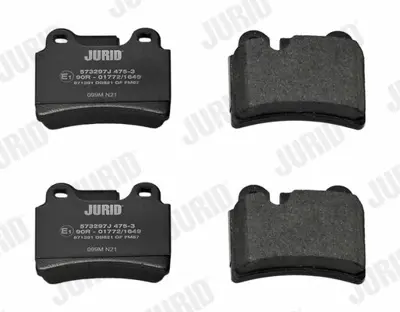 JURID 573297J Fren Balatası Vw Touareg V6 Arka Brembo 17  Pr-1kq 2409701, 274285, 274331, 4L0698151A, 4L0698151B, 4L0698451D, 7L0615415B, 7L0694451, 7L0698151A, 7L0698151C