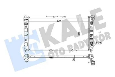 KALE 342015 Motor Su Radyatoru Mazda 323 Lantıs 1995 1998 (At) BPL715200