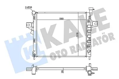 KALE 342090 Radyator Grand Cherokee Ii 4 7 V8 4×4 01 05 52079883AD