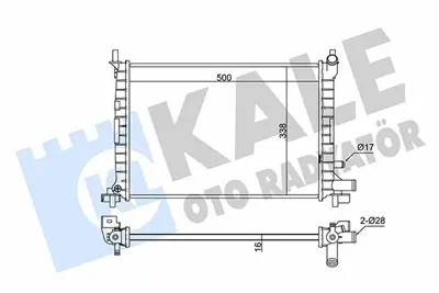 KALE 342275 Motor Su Radyatoru (+ac) Fiesta Iv 96>02 Mazda 121 Iii 1 0 - 1 3 Hcs 1 4 Cvh Klimali XS6H8005FA