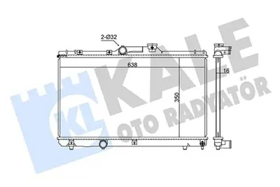 KALE 342325 Radyatör 342325 Corolla Compact Lıftback Wagon (Ae101)1.3 12v 1.3 Xlı 1.6 Sı 92 1640002100 