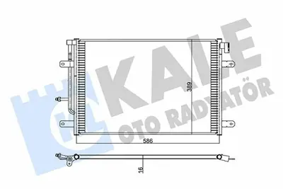 KALE 342475 Klima Radyatörü 8E0260401L, 8E0260403K, 8E0260403Q, 8E0260403T, 8E0260403E, 8E0260403L, 8E0260401H, 8E0260401N, 8E0260401E, 8E0260403H