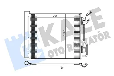 KALE 342545 Klima Radyatoru Smart Fortwo Cabrio (451) 07> Fortwo Coupe (451) 07> 35937, 940185