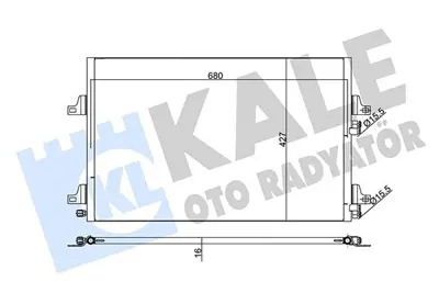 KALE 342590 Klima Radyatoru (Kondanser) Espace Iv - Megane Ii 1.9 Dci  - 2.0 Dci - 2.2 Di - 3.0 Dci (02+) 8200332851