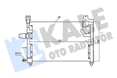 KALE 342620 Klima Radyatoru Kıa Prıde 1996 2001 KK17461480A