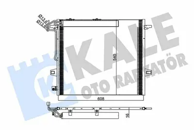 KALE 342630 Klima Radyatoru X164 06>12 W164 05>11 W251 06>12 A2515000054