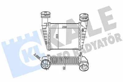 KALE 342700 Turbo Radyator Intercooler Avb Awx Avf Bsv Passat 97>05 Superb 02>08 8D0145805C