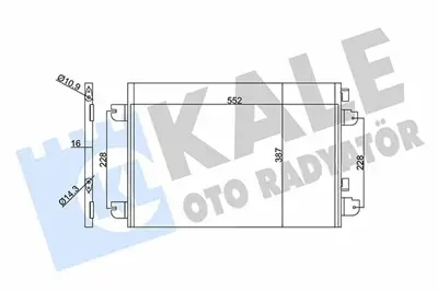 KALE 342830 Klima Radyatoru Dacia Duster Logan Sandero Renault Megane I Scenic I 1.4 1.5 Dci 1.6 1.9 Dti 8200182361