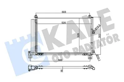 KALE 342885 Klima Radyatoru Ranger 2.5td (99 06) 3.0td 06  > Mazda B Serıe 2.2 - 2.5 (99 06) UM6561480A