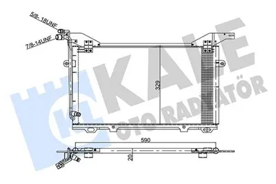 KALE 343045 Klima Radyatoru E-Class W210 96>02 S210 96>03 A2108300470