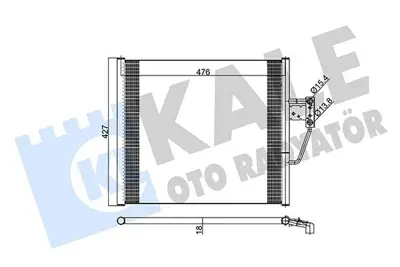 KALE 343055 Klima Radyatoru Bmw M52 M54 M62 S62 E39 Z8-E52 96>03 8378438