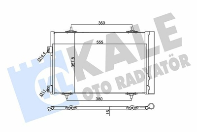 KALE 343090 Klima Radyatoru (Kondanser) P508 C5 Iii Dv6c Ep6c Ep6cdt Ep6dt Olcu: (574×361×12) 6455JA, 6455JC, 9684993080, 9686085780, 9816999380, 6455CP, 6455FX, 6455GY, 6455GZ, 6455HV
