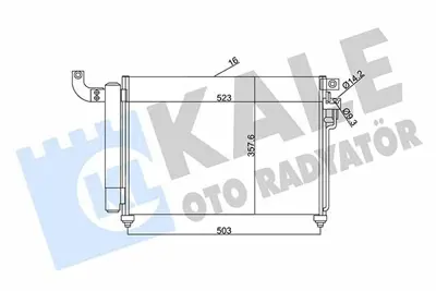 KALE 343125 Klima Radyatoru Komple Rıo Crdı 2006> Dızel 976061G300, 8FC351303131, 940003, 51036016, 1371571, 1383318, 6C1119710AB, 6C1119710AC, 8333039, 976061G000