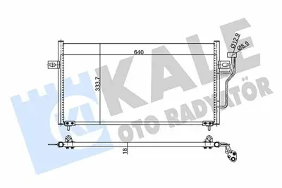 KALE 343155 Klima Radyatoru Mıtsubıshı Carısma 1,6 1,8 1995 2006 MR460269