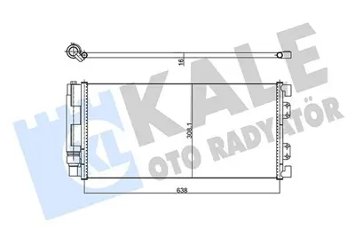 KALE 343195 Klima Radyatoru Land Rover Freelander 1.8 2.0 98>06 JRB101070