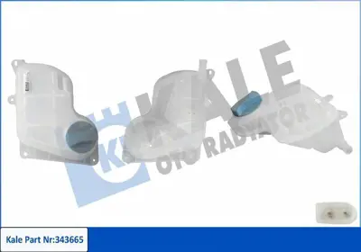 KALE 343665 Radyator Yedek Su Bidonu Passat 97>05 Audi A4 98>01 Audi A6 98>01 Superb 02>08 Kapakli 8D0121403F, 8D0121403L, 3BD121403, 8D0121403J, 1J0121321B, 1J0121321A, 95510644720, 95510614722, 95510614721, 95510614720