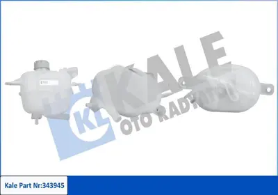 KALE 343945 Radyator Yedek Su Deposu Nemo Bipper 1 4hdi 1 3hdi Fiorino Doblo Iii 1 3jtd 07> Kapakli 1323CT, 1622715480, 51780710, 52063538, 1617959180, 52041055, 1306F8, 46799364