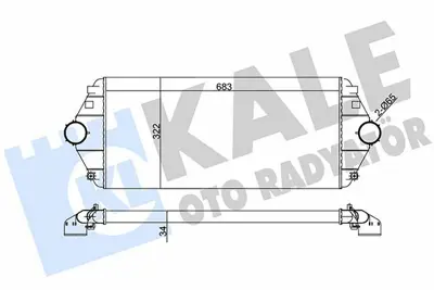 KALE 344500 Turbo Sogutucu Radyator (Intercoll) Expert Jumpy Scudo 2 0hdi - 1 9td 96>99 Evasion P806 2 0hdi Olcu: (678×322×34) 384E7