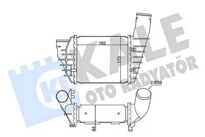 KALE 344725 Turbo Radyatoru Passat 2,5tdı 98>05 Audı A4 2,5tdı 97>01 Superb 2,5tdı 01>03 59145806