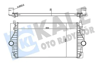 KALE 344765 Intercooler Volkswagen Transporter Iv 7D0145805