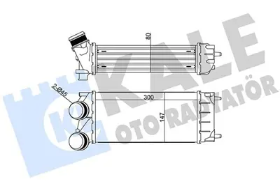 KALE 344870 Turbo Intercooler Radyatoru P308 P3008 P5008 Partner Tepee C4 C4 (B7) Ds4 C4 Picasso Ds5 Berlingo Iii Dv6c Dv6dted Euro5 Motor 0384.N9, 344870, 344870