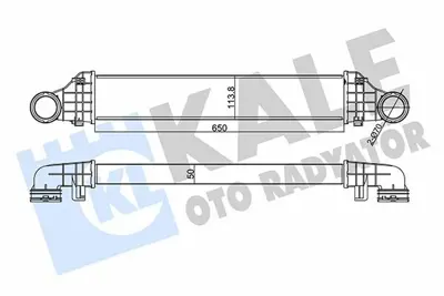 KALE 344975 Turbo Radyatörü A2115001002